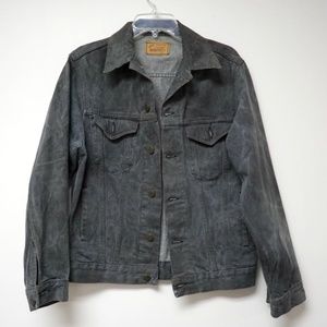 VTG Gap Pioneer acid wash denim jacket